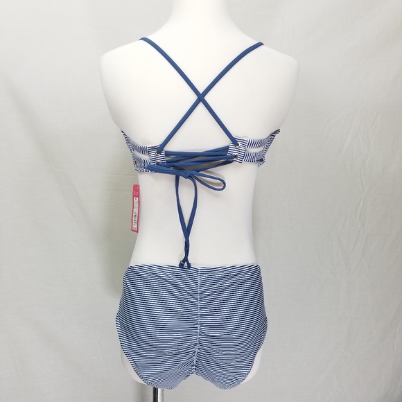 2 PC Xhilaration Striped Bikini Medium and XL - Picture 7 of 8